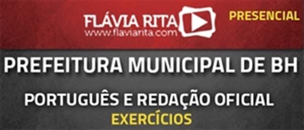 [Exercícios de Português e Redação Oficial para PBH/Presencial]