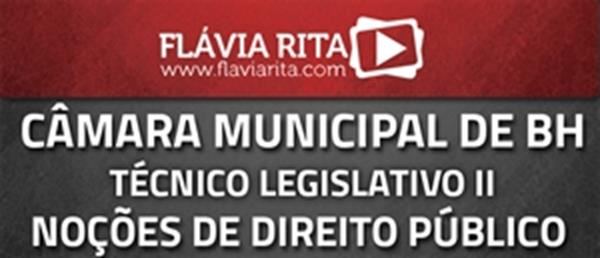 [Curso on-line: Noções de Direito Público para o Concurso Câmara Municipal de BH - Técnico Legislativo II]