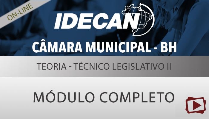 [Curso on-line: Preparatório para o Concurso da Câmara Municipal de Belo Horizonte - Técnico Legislativo II]