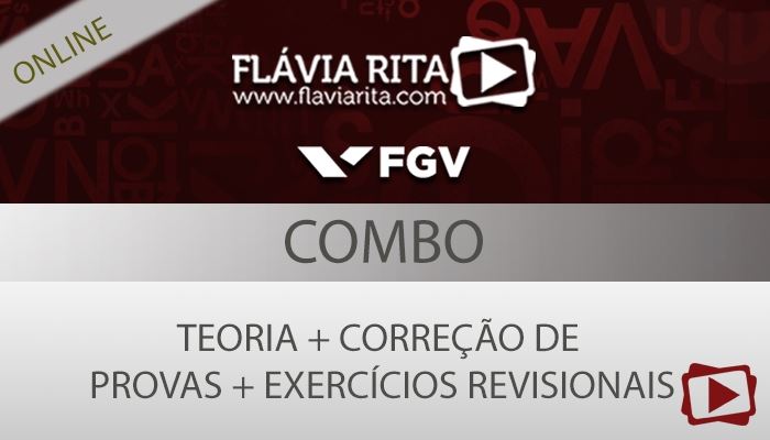 [Curso on-line: Combo de Português - FGV/TRT 12 - Professora Flávia Rita ]