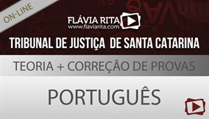 [Curso on-line: Português - Teoria + Correção de Provas para concurso - TJSC/FGV - Professora Flávia Rita]