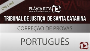 [Curso on-line: Português - Correção de Provas de Concursos - TJSC/FGV - Professora Flávia Rita]
