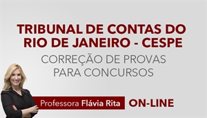 [RETA FINAL: Exercícios/Correção de Provas para o concurso do Tribunal de Contas do Estado do Rio de Janeiro - TCE RJ/CESPE]